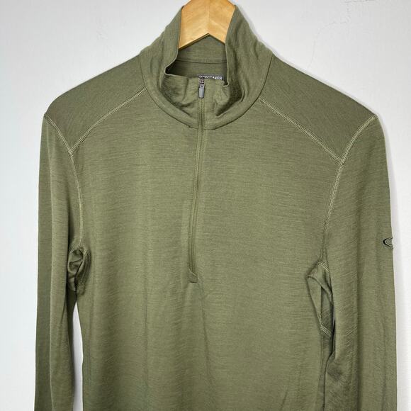 Icebreaker Merino 200 Oasis Long Sleeve Half Zip Base Layer Top size Small New - Picture 5 of 16